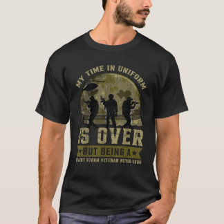 Mijn tijd in uniform is voorbij, maar een woestijn t-shirt