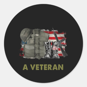 Mijn tijd in uniform is voorbij, maar het is een v ronde sticker