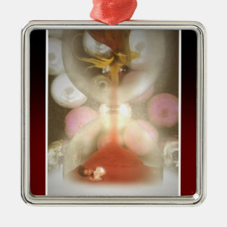 Mijn tijd is al laat metalen ornament