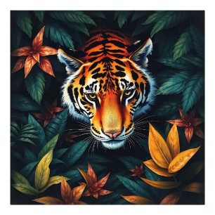 “Mijn Tijger” – Kleurrijk Tijgerportret Foto Afdruk