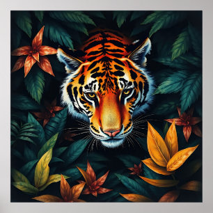 “Mijn Tijger” – Kleurrijk Tijgerportret Poster