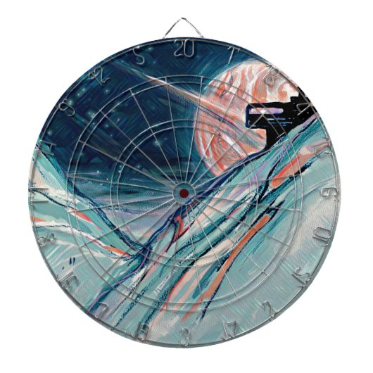 Mijn toekomstige thuis in de ruimte dartbord (Voorkant)