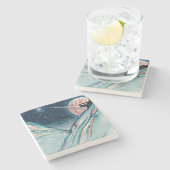 Mijn toekomstige thuis in de ruimte stenen onderzetter (Zijkant)