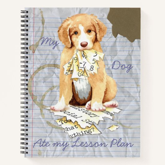 Mijn toller Ate My Lesson Plan Notitieboek (Voorkant)