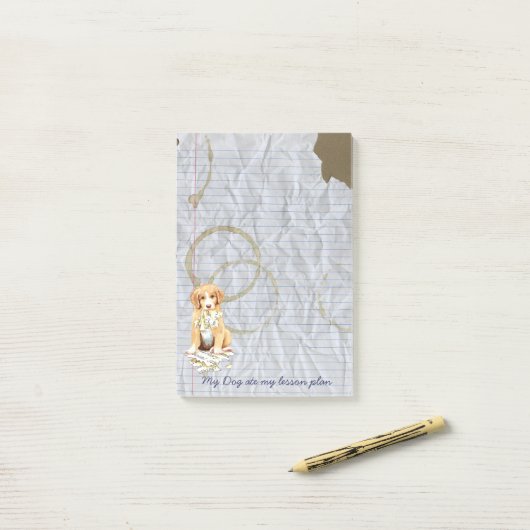 Mijn toller Ate My Lesson Plan Post-it Notes (Op bureau)