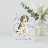 Mijn Treeing Walker Coonhound Ate Mijn Lesson Plan Briefkaart (Staand voorkant)