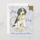 Mijn Treeing Walker Coonhound Ate Mijn Lesson Plan Briefkaart (Voorkant / Achterkant)