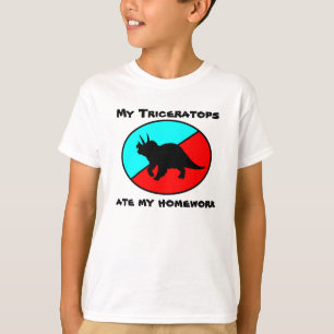 Mijn Triceratops aten mijn huiswerk af T-shirt