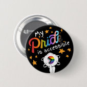 Mijn trots is toegankelijk ronde button 5,7 cm (Voorkant /achterkant)