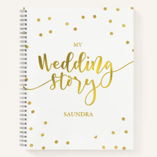 Mijn Trouwverhaal Gouden Stippen Toekomst Mevrouw  Notitieboek