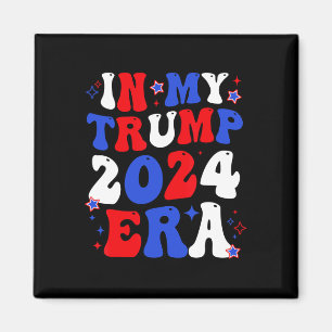 Mijn Trump 2024 tijdperk Groovy Take America Back Magneet
