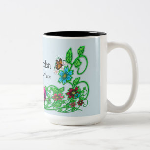 Mijn tuin is mijn gelukkige plaats mok