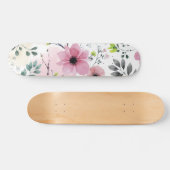 Mijn tuinbloemen (waterverf techniek) skateboard (Horizontaal)