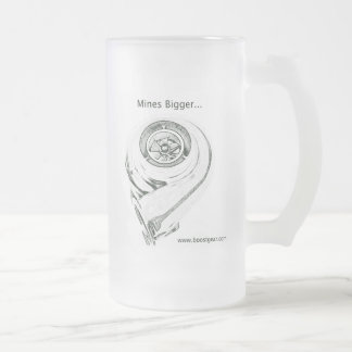 Mijn Turbo is groter - Beer Glass Matglas Bierpul