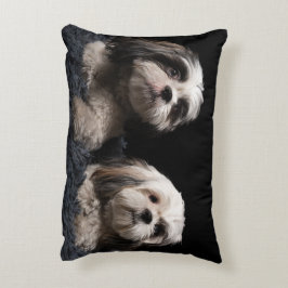 Mijn twee bewakers Shih Tzu Accent Pillow Accent Kussen