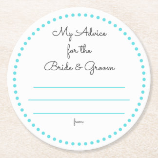 mijn "twee cent" ronde kartonnen onderzetter