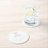 mijn "twee cent" ronde kartonnen onderzetter (Insitu)