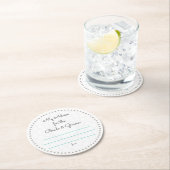 mijn "twee cent" ronde kartonnen onderzetter (Insitu)