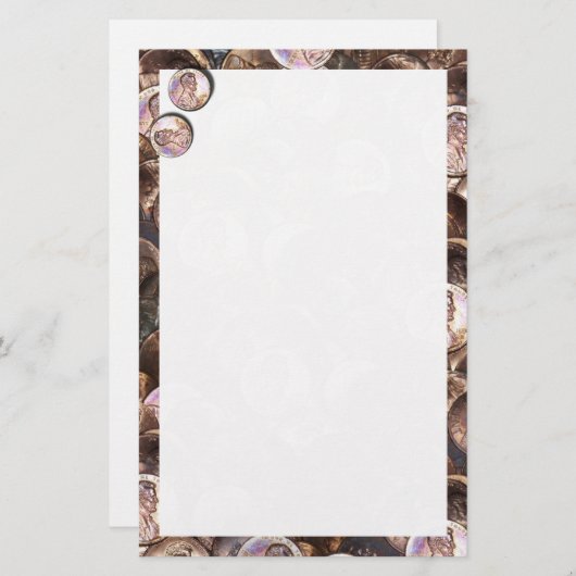 Mijn twee cent waard briefpapier (Voorkant / Achterkant)