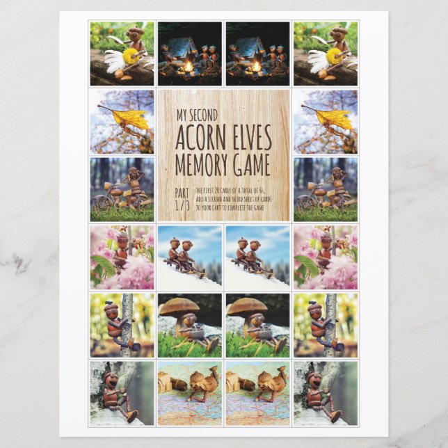 Mijn tweede Acorn Elves Memory spel 1/3 (Voorkant)