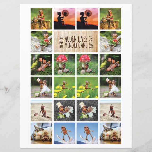 Mijn tweede Acorn Elves Memory spel 2/3 (Voorkant)