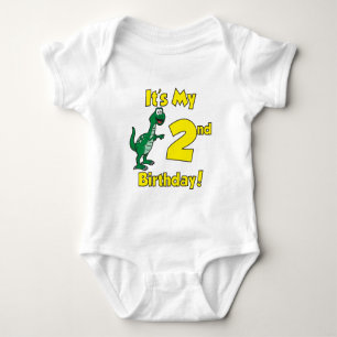 Mijn tweede verjaardag Dinosaur Romper