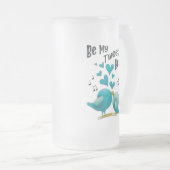 Mijn tweet hart matglas bierpul (Voorkant rechts)