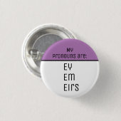 Mijn uitspraken zijn Ey Em Eirs Ronde Button 3,2 Cm (Voorkant /achterkant)