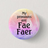 Mijn uitspraken zijn: Fae Faer Ronde Button 3,2 Cm (Voorkant)