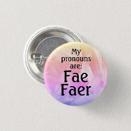 Mijn uitspraken zijn: Fae Faer Ronde Button 3,2 Cm