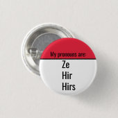 Mijn uitspraken zijn Ze Hir Hirs Ronde Button 3,2 Cm (Voorkant /achterkant)