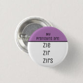 Mijn uitspraken zijn Zie Zir Zirs Ronde Button 3,2 Cm (Voorkant /achterkant)