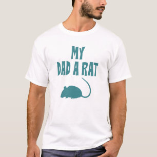 Mijn vader A Rat Funny Vaderdag T-shirt