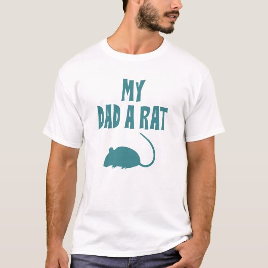 Mijn vader A Rat Funny Vaderdag T-shirt (Voorkant)
