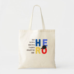 Mijn vader de held-leraar vader chauffeur tote bag