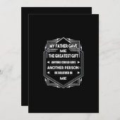 mijn vader gaf me het beste cadeau dat iedereen ko kaart (Voorkant / Achterkant)