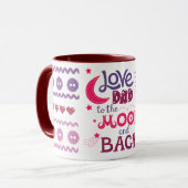 Mijn vader houdt van de Mok Moon en Back Coffee (Voorkant links)