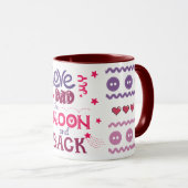 Mijn vader houdt van de Mok Moon en Back Coffee (Voorkant rechts)