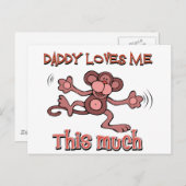 Mijn vader houdt zo veel van me. briefkaart (Voorkant / Achterkant)