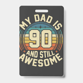 Mijn vader is 90 en nog steeds geweldig vintage ve badge