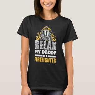 Mijn vader is brandweerman Trots Zoon Dochter Geze T-shirt