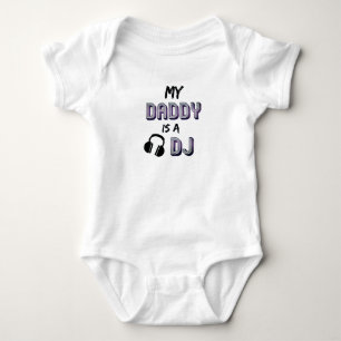 Mijn vader is D.J. Djay boy meisje cadeau EDM Hip Romper