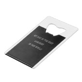 Mijn vader is de beste artiest ter wereld kredietkaart flessenopener (Achterkant Gekanteld)