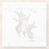 Mijn vader is de beste. glazen onderzetter (Achterkant)