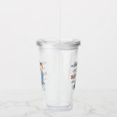 Mijn vader is de beste Schattigee Vaderdag Acryl Drinkbeker (Rechts)