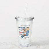 Mijn vader is de beste Schattigee Vaderdag Acryl Drinkbeker (Achterkant)