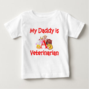Mijn vader is een dierenarts Baby T-Shirt