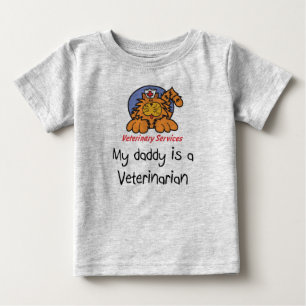 Mijn vader is een dierenarts Baby T-Shirt