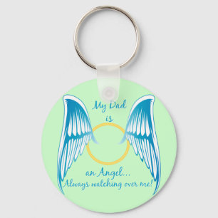 Mijn vader is een engel sleutelhanger