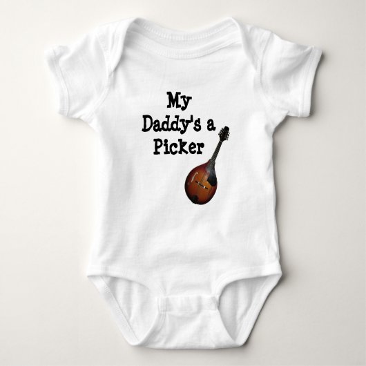 Mijn vader is een Mandolin Picker Romper (Voorkant)